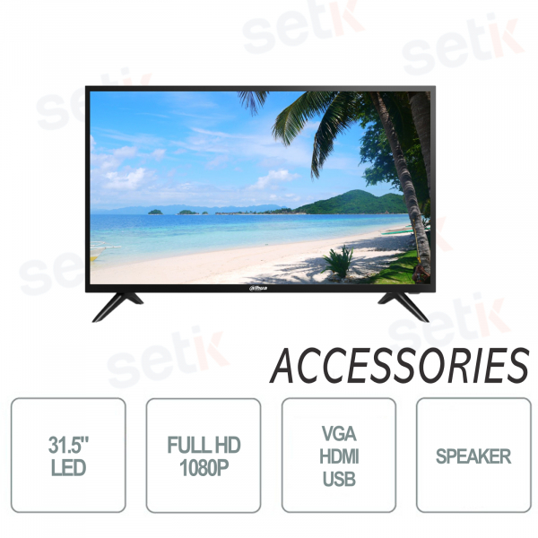 32 Zoll Full HD 1080p LED-Monitor – 8,5 ms – 60 Hz – VGA – HDMI – USB