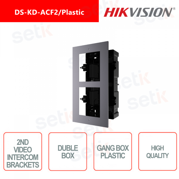 Hikvision - Modulo a incasso doppio - Box in plastica