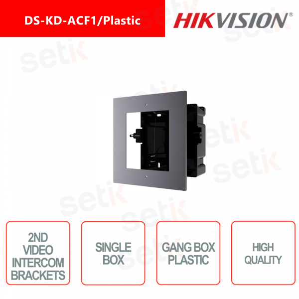 Hikvision - Módulo empotrable individual - Caja de plástico