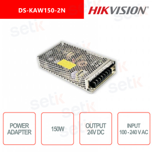 Adaptador de corriente Hikvision - Fuente de alimentación de 150 W - Salida de 24 V - Indicador LED