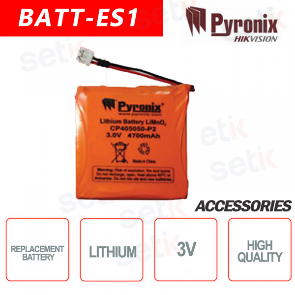 Hikvision-Pyronix replacement lithium battery for triple technology sensors