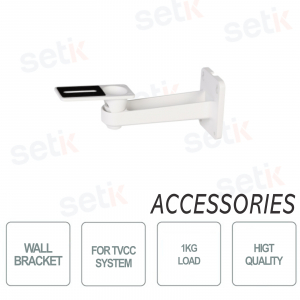 Dahua Wall support bracket for CCTV systems - In aluminum, white color