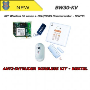 Komplettes PIR 30 Zone Funk-Zentral-Kit + Kommunikator - Diebstahlsicherungssystem - Bentel