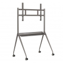Floor stand for 55, 65, 75 Inch monitors - Max. 85Kg - Silver color