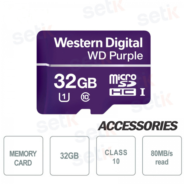 MicroSDHC Western Digital 32 GB Classe 10 UHS