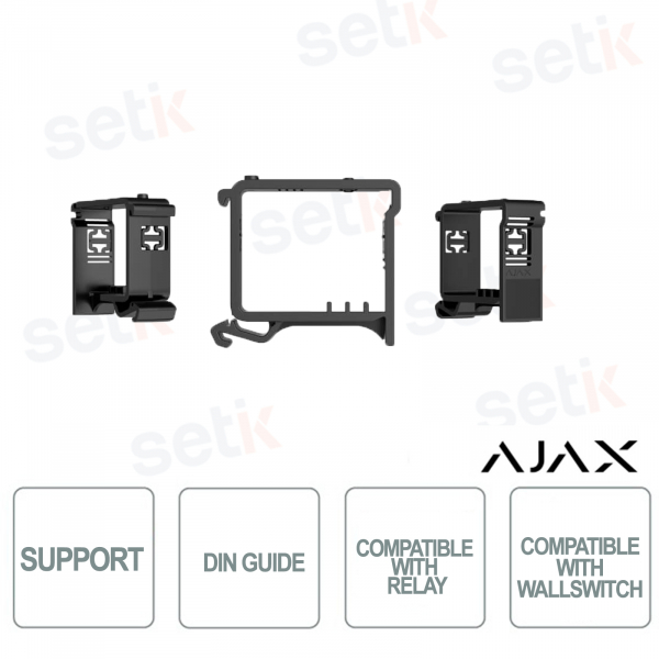 Support to fix Relay and Wallswitch on DIN Rail