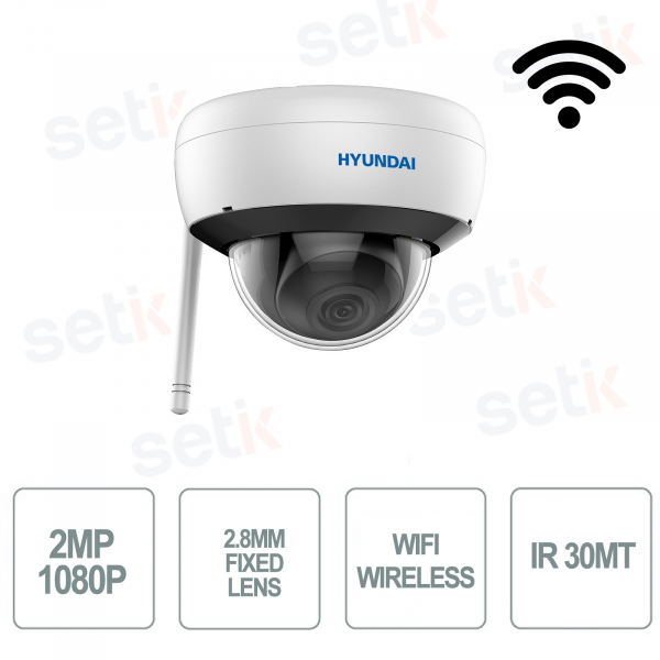 Hyundai Cámara IP WiFi Video Vigilancia Exterior Inalámbrico 2mp 2megapixel 2.8mm IR 30