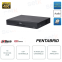 XVR ONVIF® 16 canaux 5 en 1 5M-N - 1080p - 8 canaux IP et 16 canaux analogiques - POS et IOT - Analyse vidéo