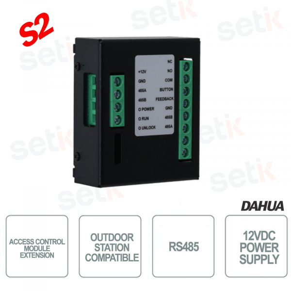 Modulo aggiuntivo Relè su RS485 per postazioni esterne - Versione S2 - Dahua