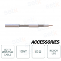 Cable MicroCoaxial 100 metros 50 OHM - Setik