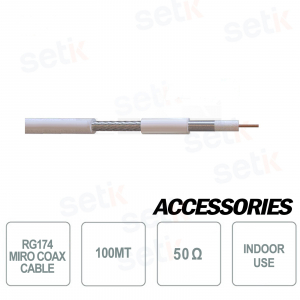 Câble MicroCoaxial 100 mètres 50 OHM - Setik