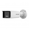 Caméra Panoramique Bullet IP PoE 6MP - Double objectif 2.8mm et double capteur CMOS - IR 40m - Analyse Vidéo