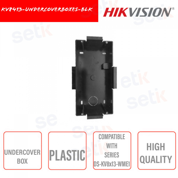 Flush-mounting box for video door entry unit KV8413-UndercoverBoxes-BLK