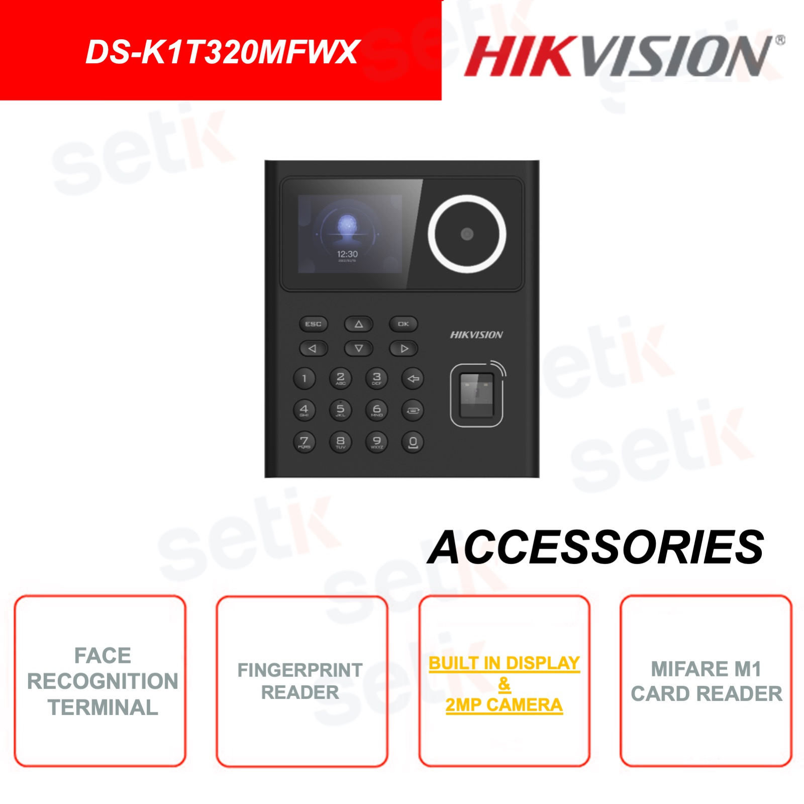 Ds K1t320mfwx Face Recognition Module And Mifare Card Reading 2mp