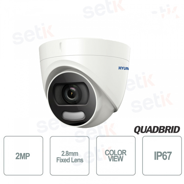 Caméra de vidéo surveillance Hyundai 2 MP HDTVI Dome 2,8 ~ 1