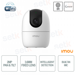 Imou PT Cube A1 caméra panoramique et inclinable WIFI Onvif 2MP 3.6mm 1080P IR10 détection de personnes Microphone Audio