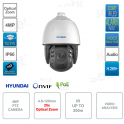 Cámara POE ONVIF® PTZ IP 4MP - 4.8-120mm - Video Análisis - IP66 - IR 200m