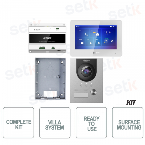 Kit complet d'interphone vidéo de surface Dahua