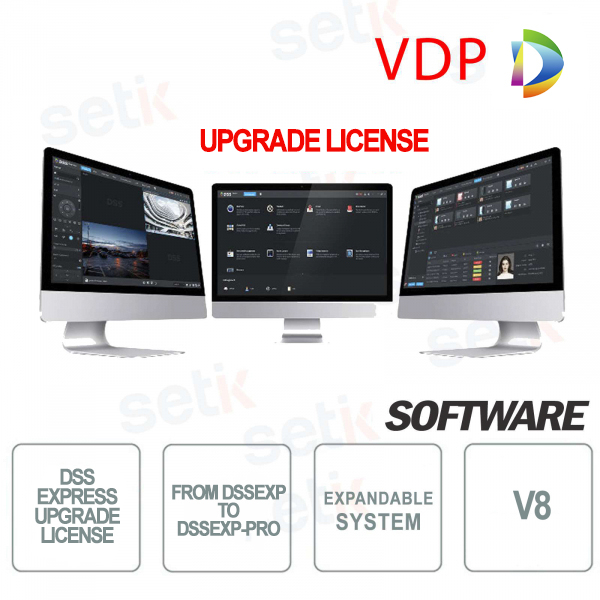 VMS Dahua Software Upgrade License From DSSEXP-VDP to DSSEXP-PRO-VDP