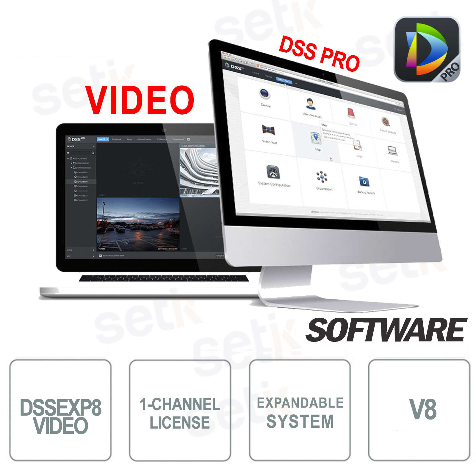 DSSPRO8VIDEO Licence DSS PRO Vidéo Dahua