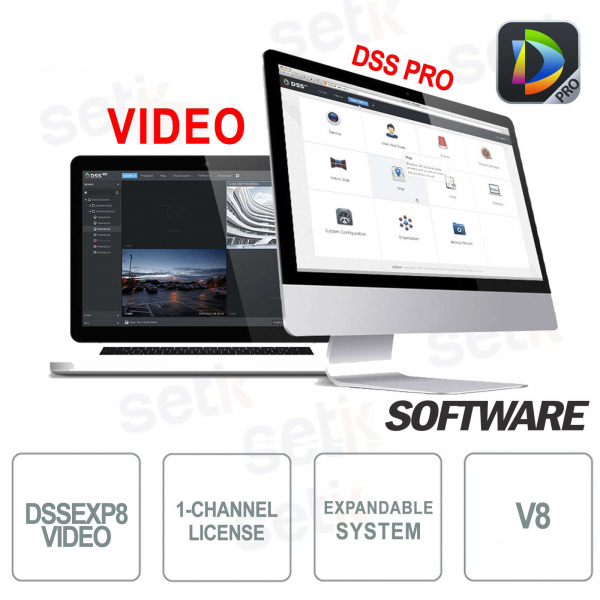 VMS Dahua Software DSS PRO Videolizenz - V8