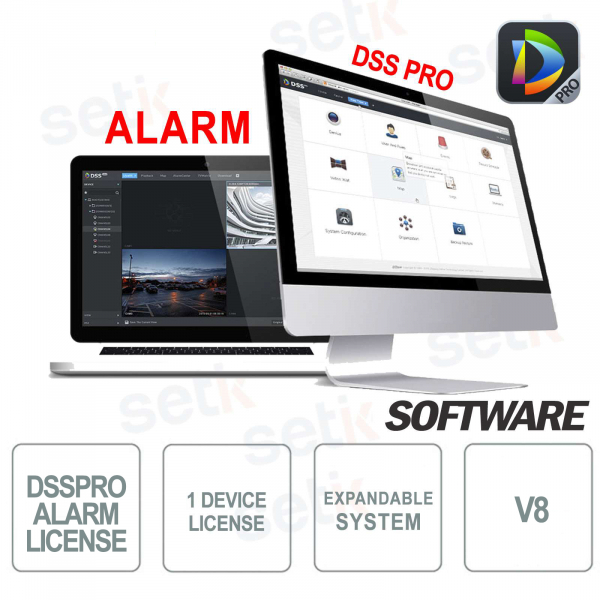 VMS Dahua Software DSS PRO Alarmlizenz