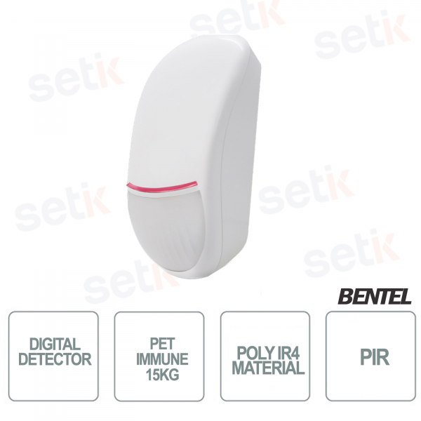 Digitaler PIR-Detektor - Haustierimmun bis 15 kg - Bentel