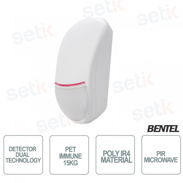 Detector de movimiento con tecnología dual Pir y Microondas - Bentel