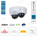 IP POE ONVIF® Dual Kamera - 2,8 mm - 4 MP - Künstliche Intelligenz - Smart IR 30 m