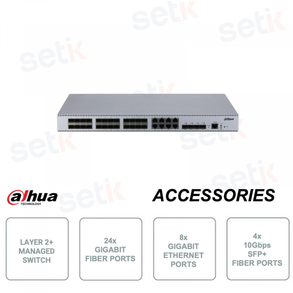 AS5500-24GT4XF-370 - Switch Industriel 24 Ports Ethernet PoE 1000M