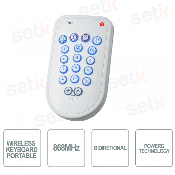 Tastiera Portatile Wireless - PowerG 868MHz - Bentel