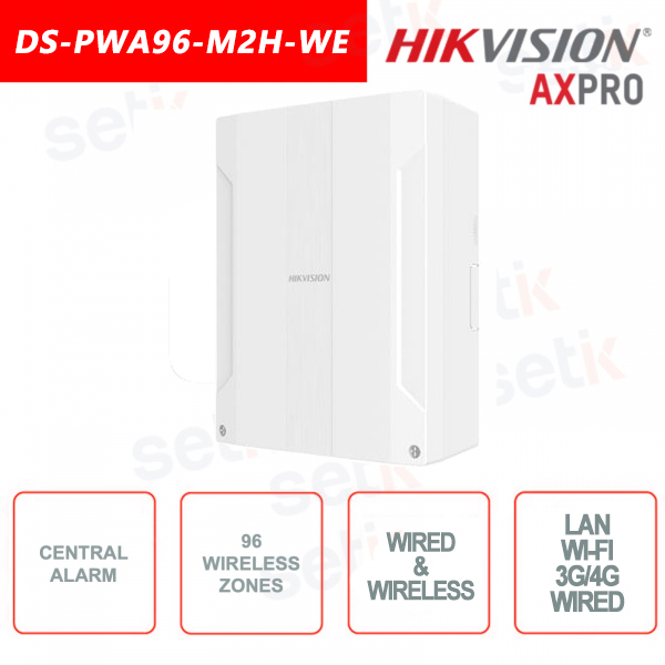 Wireless and wired alarm control unit - AXPRO - WI-FI - LAN - 3G - 4G - 96 zones - 868Mhz