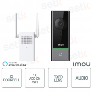 Kit Imou - 1x Station extérieure d'interphone vidéo IP Wifi + 1x Station intérieure sans fil