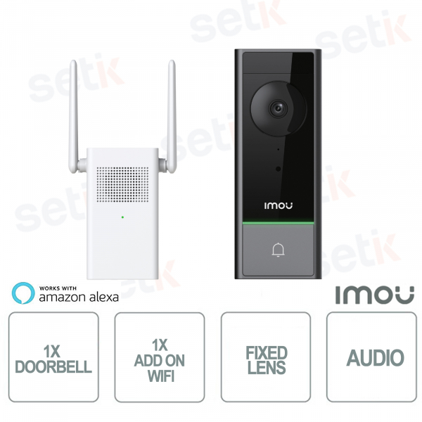 Kit Imou - 1x IP Wifi Videoportero Estación Exterior + 1x Estación Interior Inalámbrica