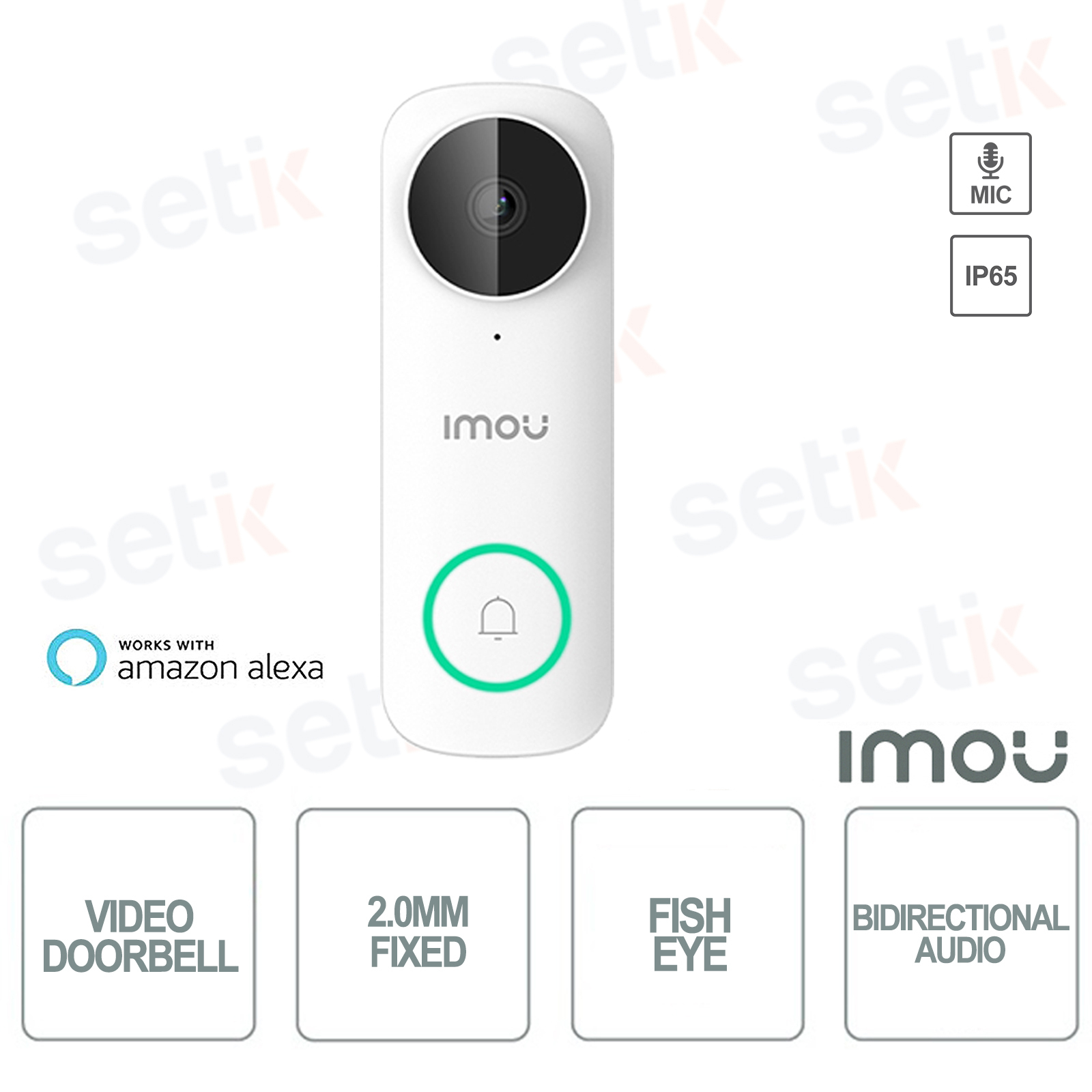 DB61i-IMOU - Interphone vidéo sans fil Imou 