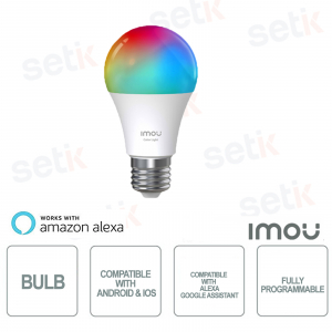 IMOU Color Smart Light Bulb - Entièrement contrôlable via l'application Imou Life
