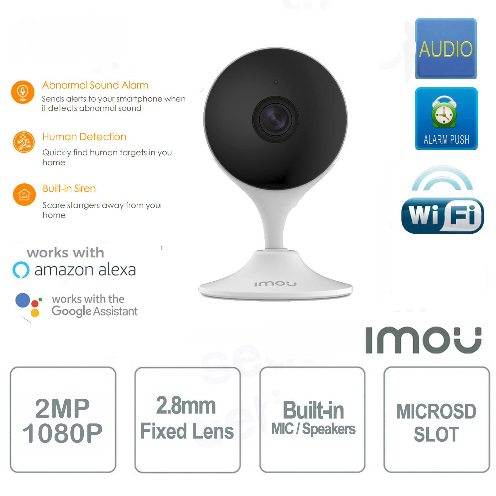 Imou – Caméra De Surveillance Intérieure Cue 2c, 1080p Ip Wifi