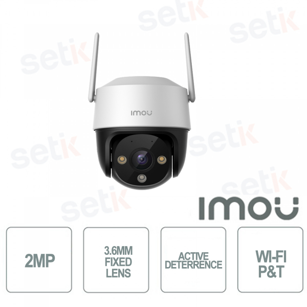 Caméra IP sans fil à inclinaison panoramique 2MP Imou 3,6 mm et WI-FI