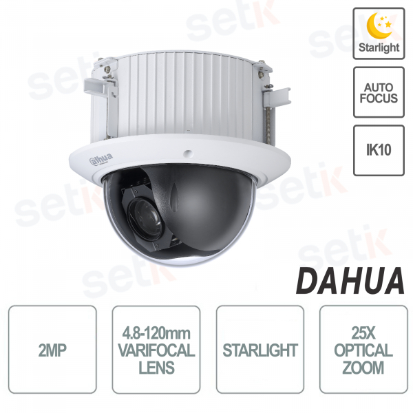 Cámara Dahua IP PTZ 2MP 25X 4.8-120mm autoenfoque starlight