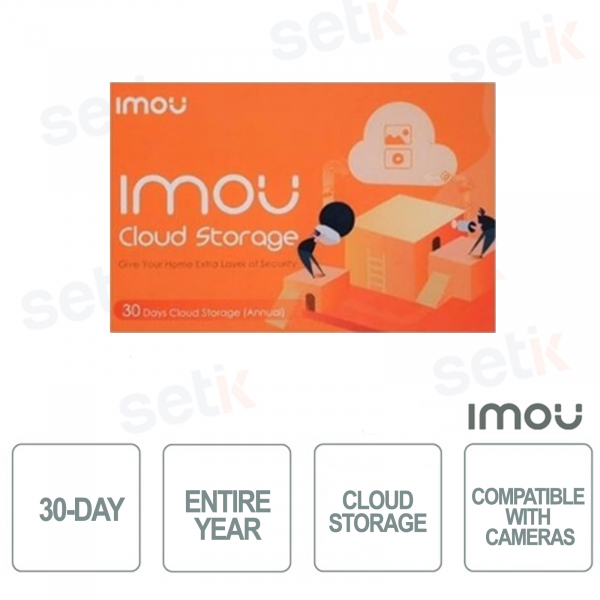 30-day CLOUD playback subscription for a whole year - Imou