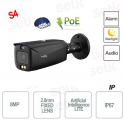 Black Bullet Kamera AI Lite IP ONVIF® PoE 8MP 2,8 mm TIOC Starlight Full Color - S4 - Dahua
