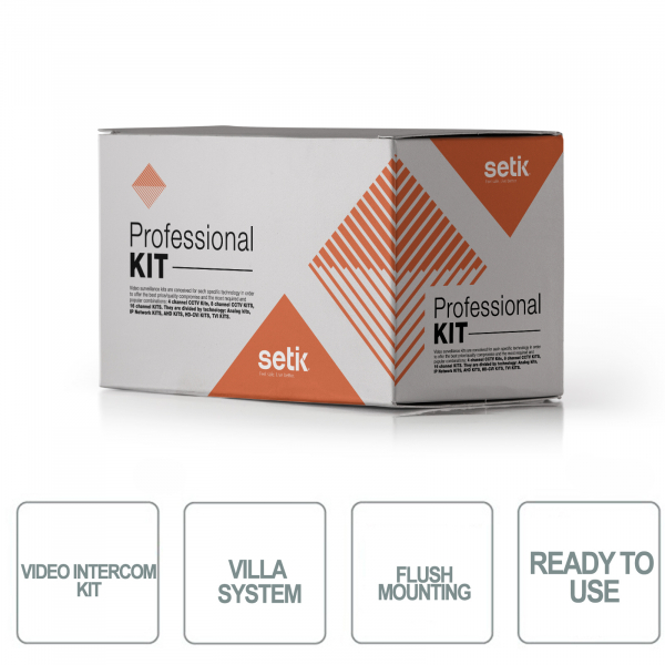 Kit complet d'interphone vidéo intégré pour villa Dahua
