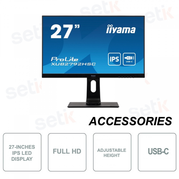 27-inch Full HD 1080p IPS LED display - USB-C