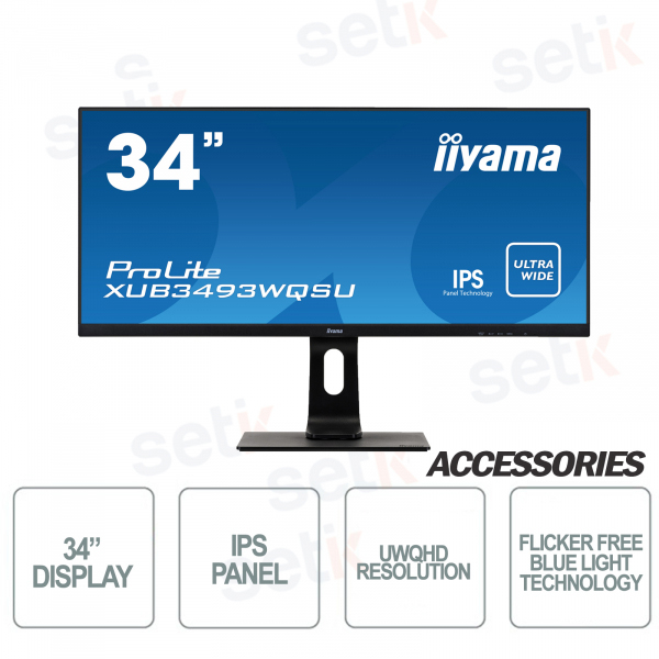 Prolite 34 Inch Ultra Wide IPS FULL HD 4ms Monitor - IIYAMA