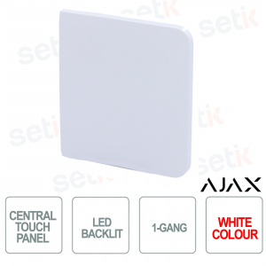 Bouton central pour LightSwitch 1-gang / 2-way Ajax Blanc