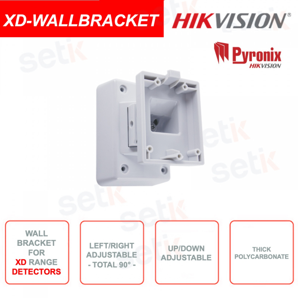 Bracket with joint - For XD external detectors - In thick polycarbonate