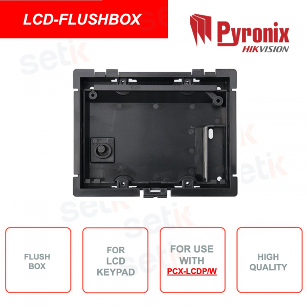 Backbox - For use with PCX-LCDP/W