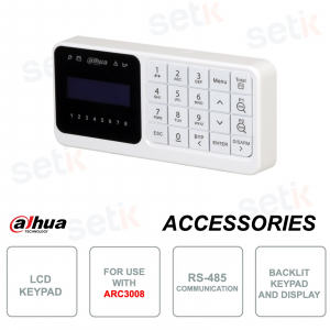 Dahua ARK30C Wired Keyboard – LCD Control with Badge and Quick Alarms
