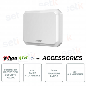 ONVIF® 240m POE IP Radar for Perimeter Protection