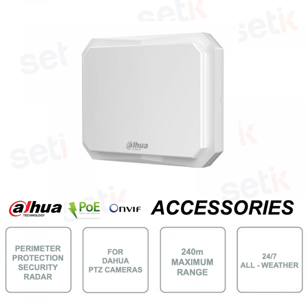 ONVIF® 240m POE IP Radar for Perimeter Protection